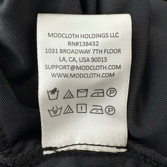 Modcloth Is It Wednesday Yet Mini Dress Black Velvet XL - Picture 10 of 10